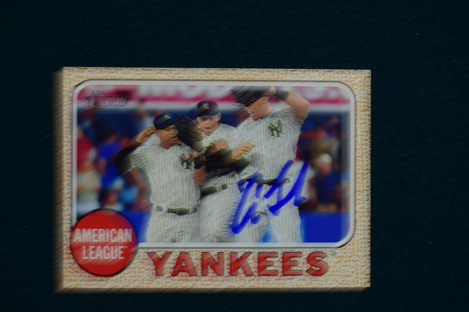 2017 Heritage Aaron Judge signed card (1 of 1)