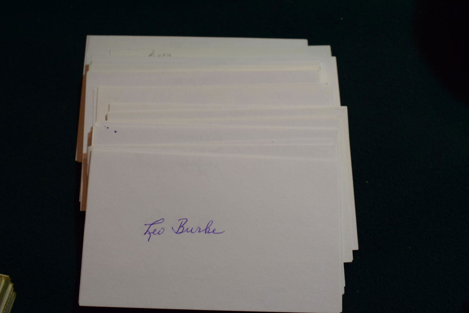 1950s debut baseball signed index cards (100+) (1 of 1)