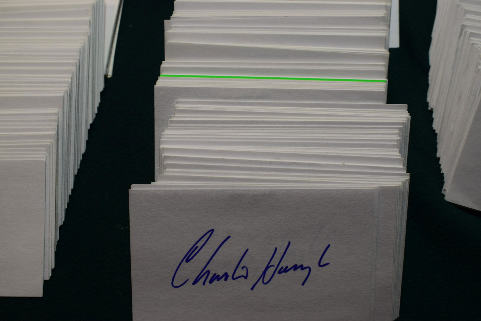 1970s baseball debut signed index cards (400+) (1 of 1)