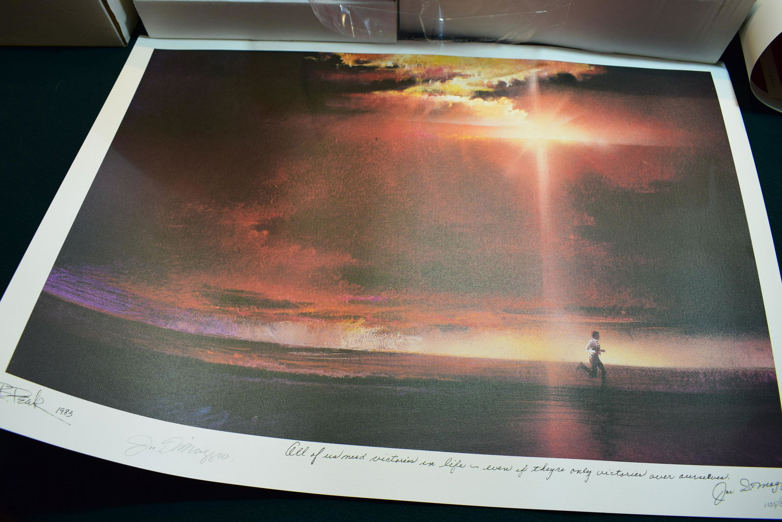 Joe DiMaggio signed litho (1 of 3)