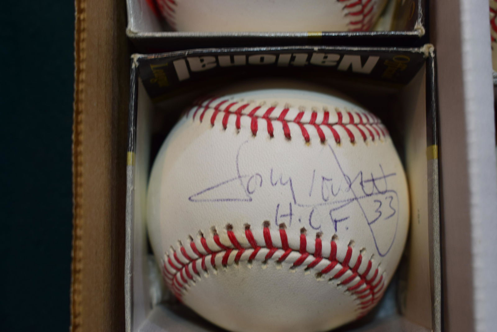 Tony Dorsett Heisman Trophy winner signed baseball (1 of 1)