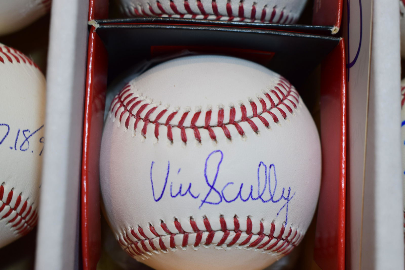 Vin Scully signed baseball (1 of 1)