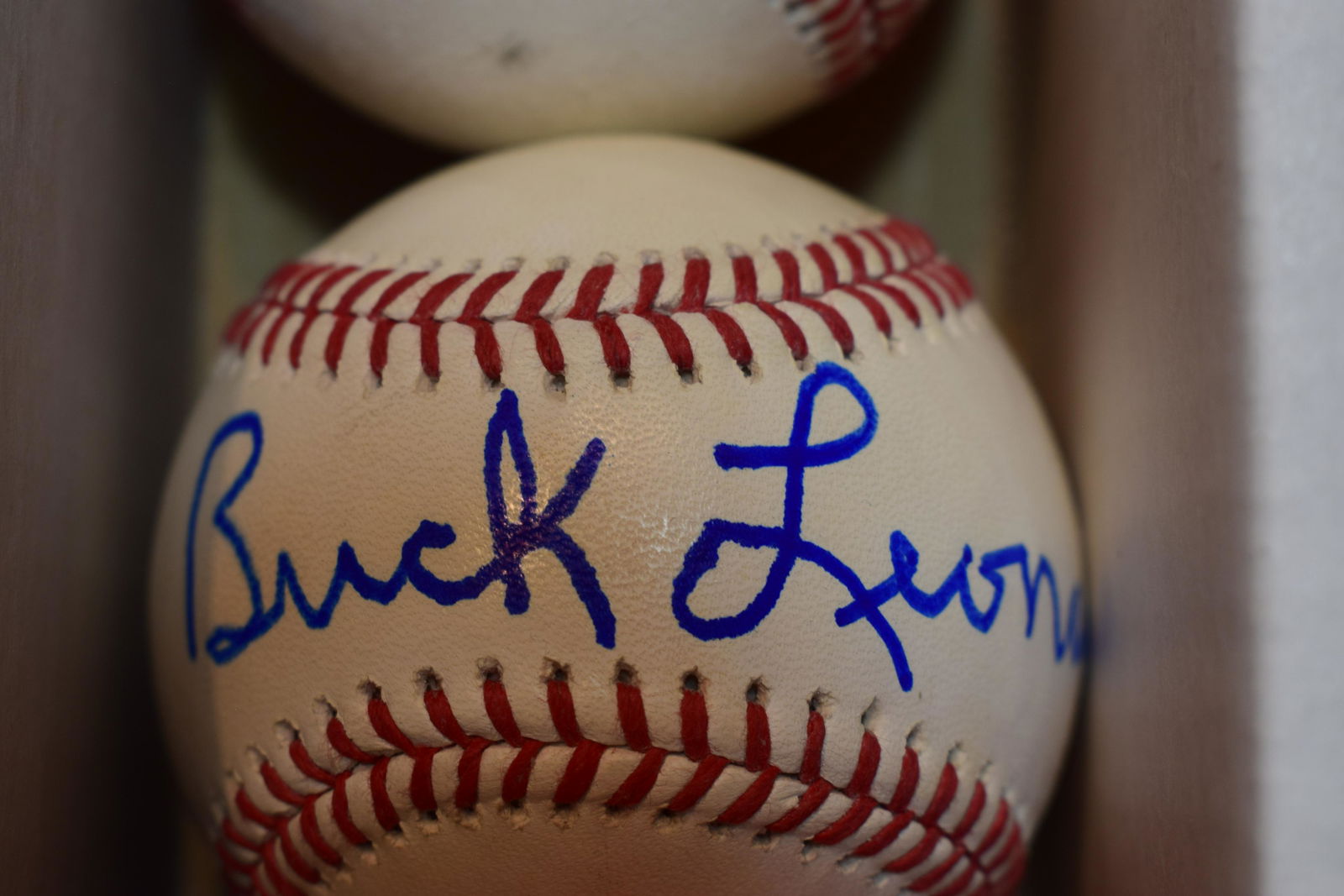 Buck Leonard HOFer signed baseball (1 of 1)