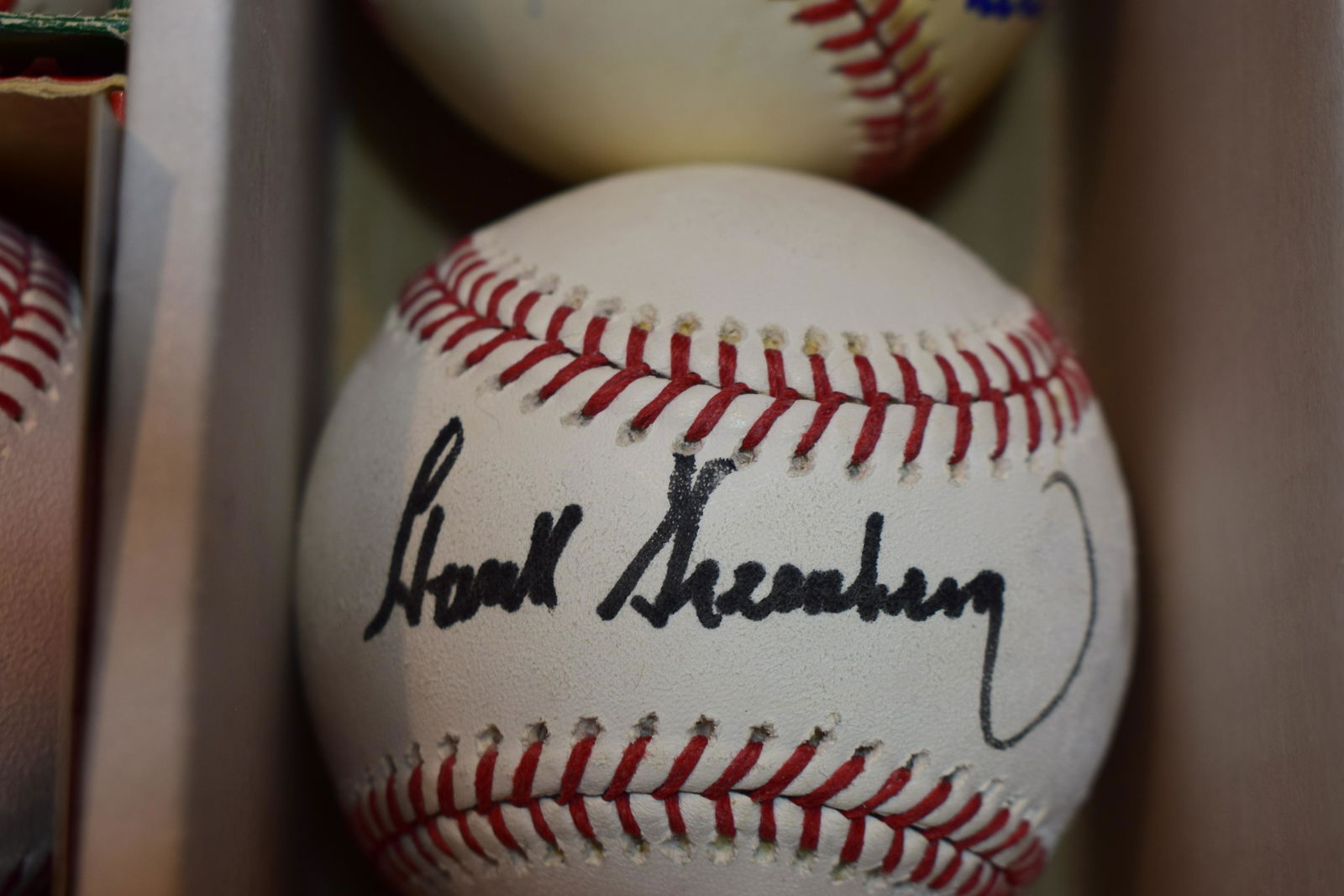 Hank Greenberg HOFer signed baseball (1 of 1)