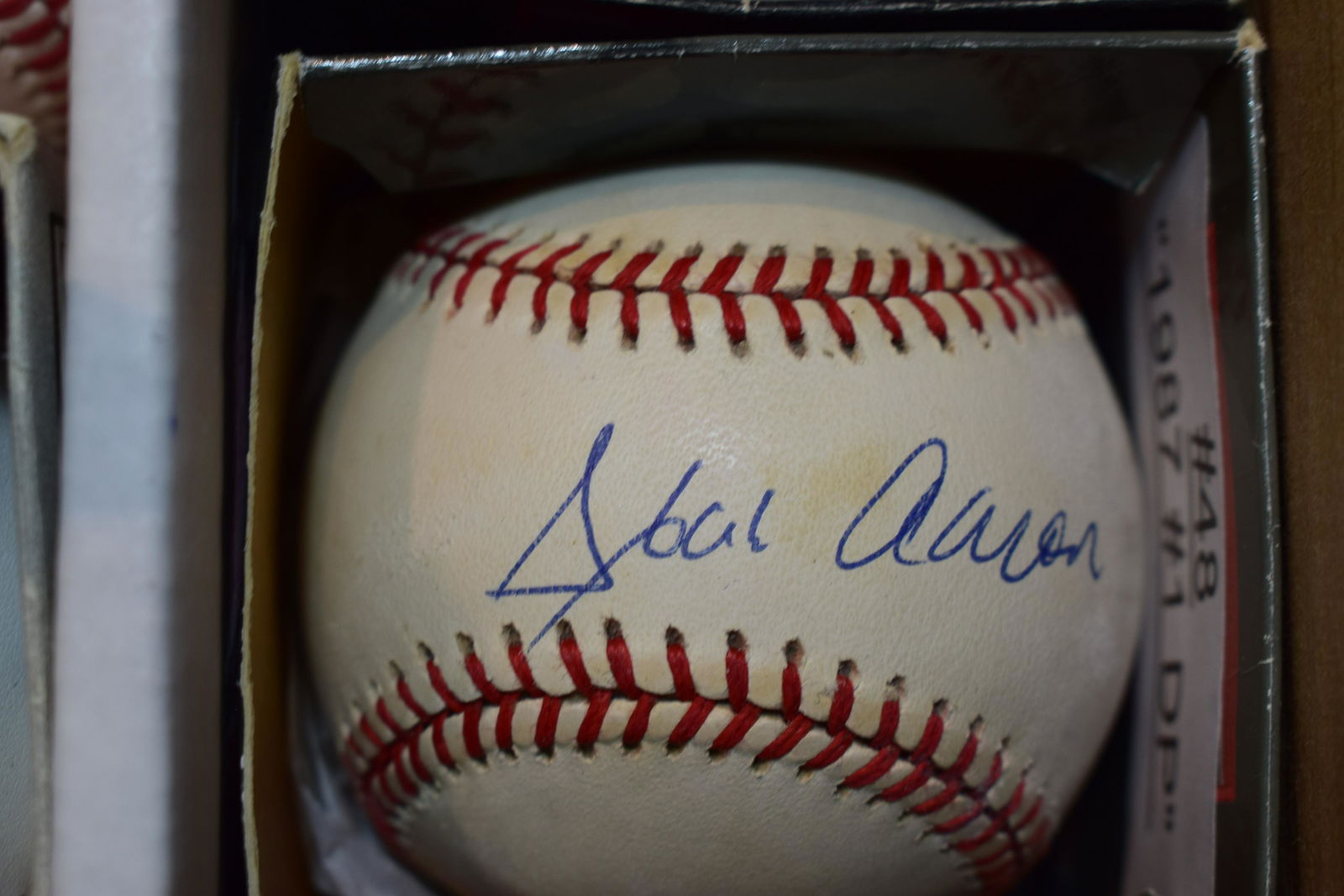 Hank Aaron 500 Home Run hitter signed baseball W/ JSA (1 of 1)