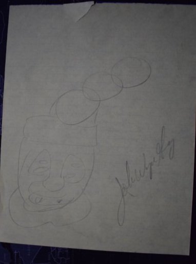John Wayne Gacy SERIAL KILLER CLOWN original pencil sketch (1 of 1)