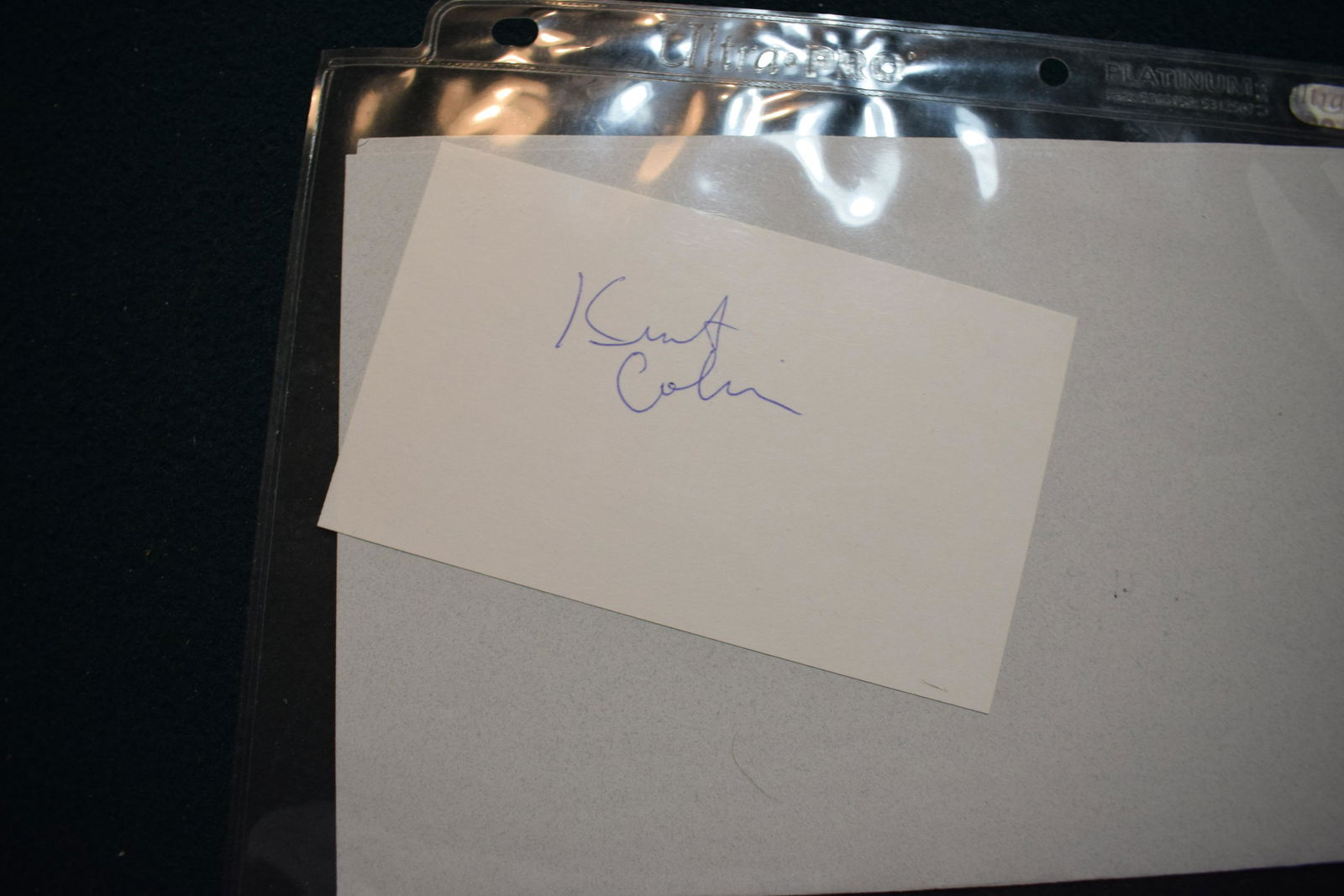 Kurt Cobain signed index card NIRVANA Full Signature! w COA (1 of 1)