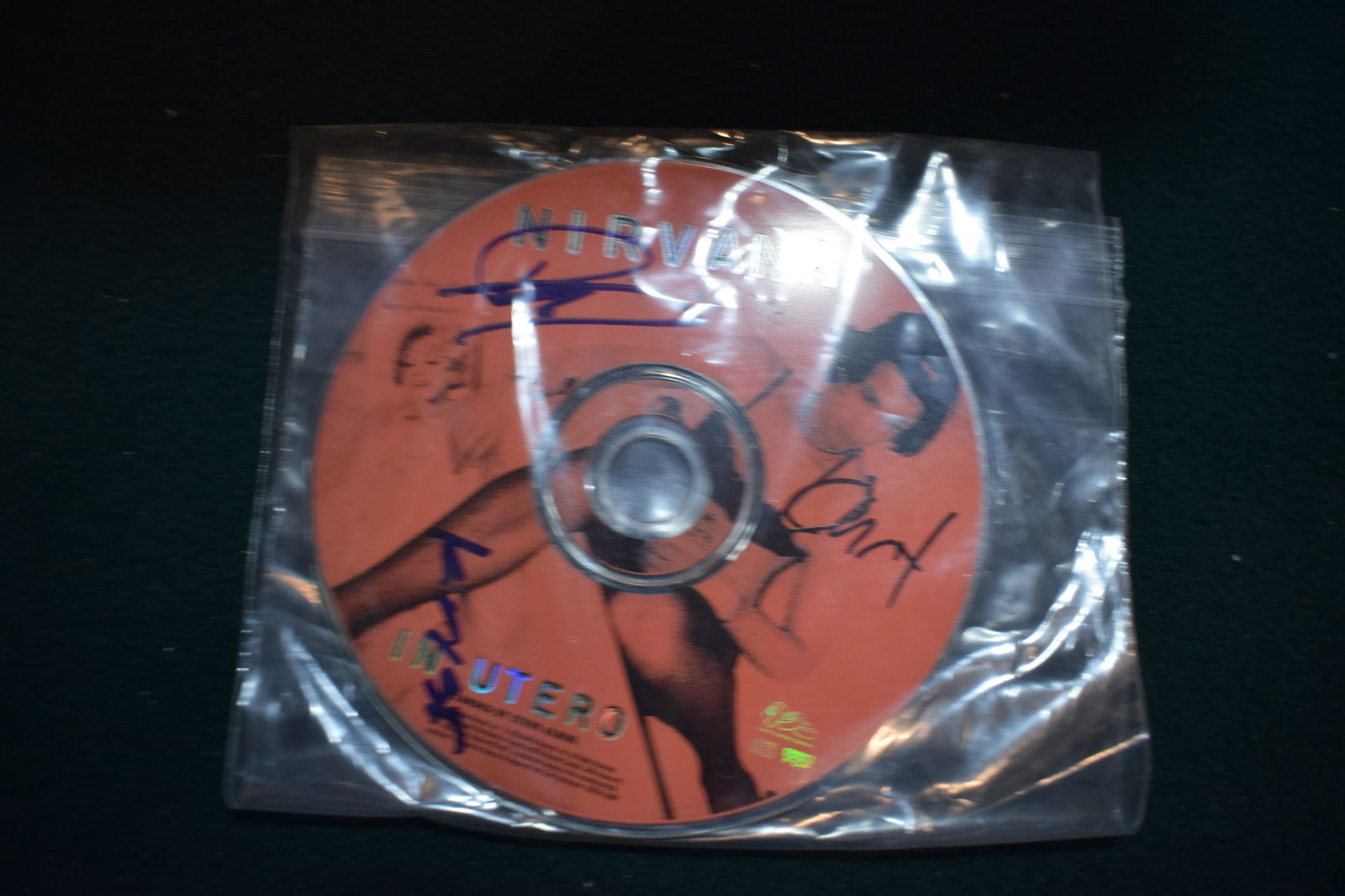 Nirvana band signed IN UTERO CD w COA (1 of 1)