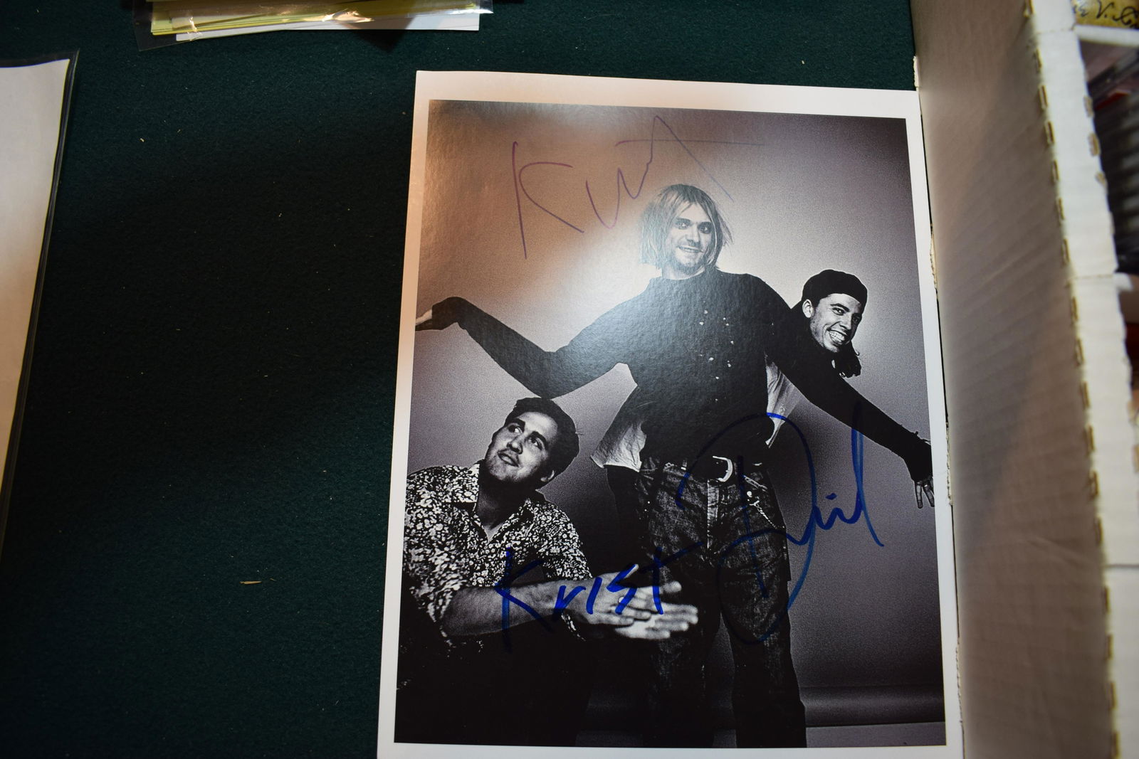 Nirvana band signed photo w/ Kurt w COA (1 of 1)
