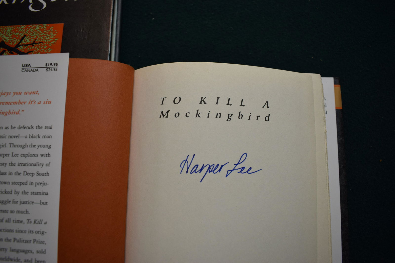 Harper Lee signed To Kill a Mockingbird 40th book w COA (1 of 1)