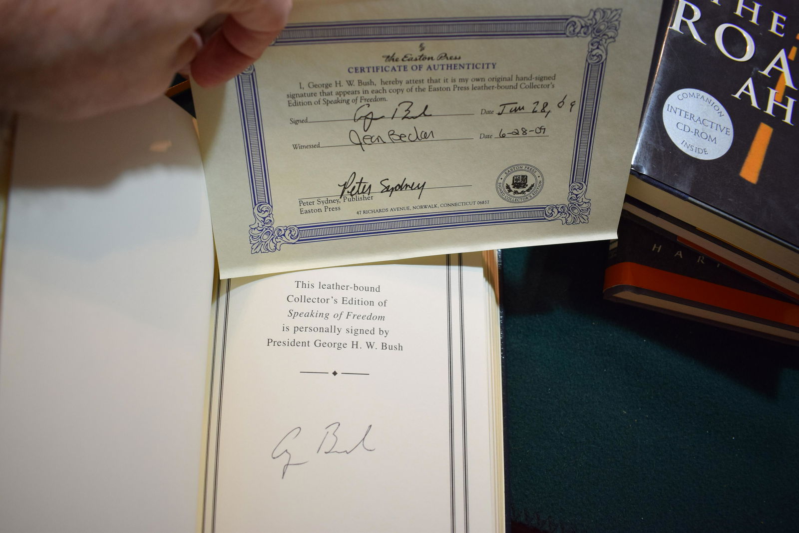 President George HW Bush SPEAKING OF FREEDOM signed limited numbered book (1 of 1)