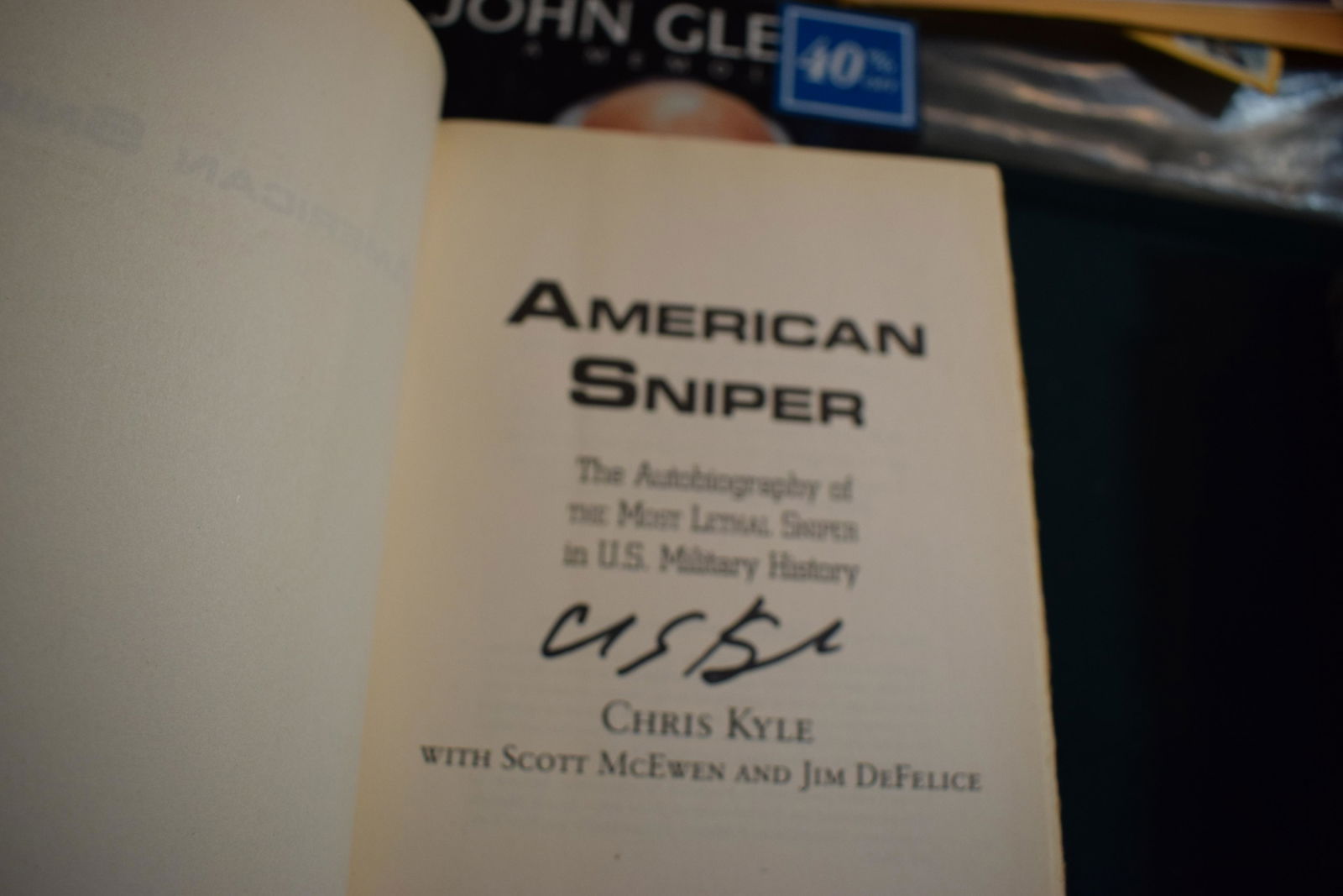 Chris Kyle AMERICAN SNIPER signed hardcover book (1 of 1)