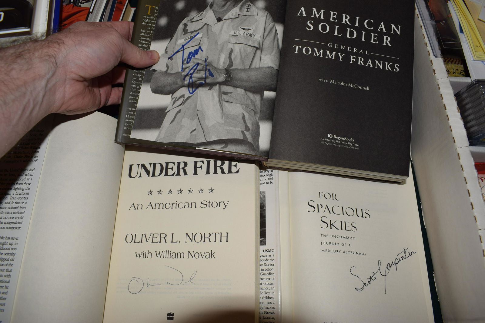 signed books lot of 3  military and space (1 of 1)