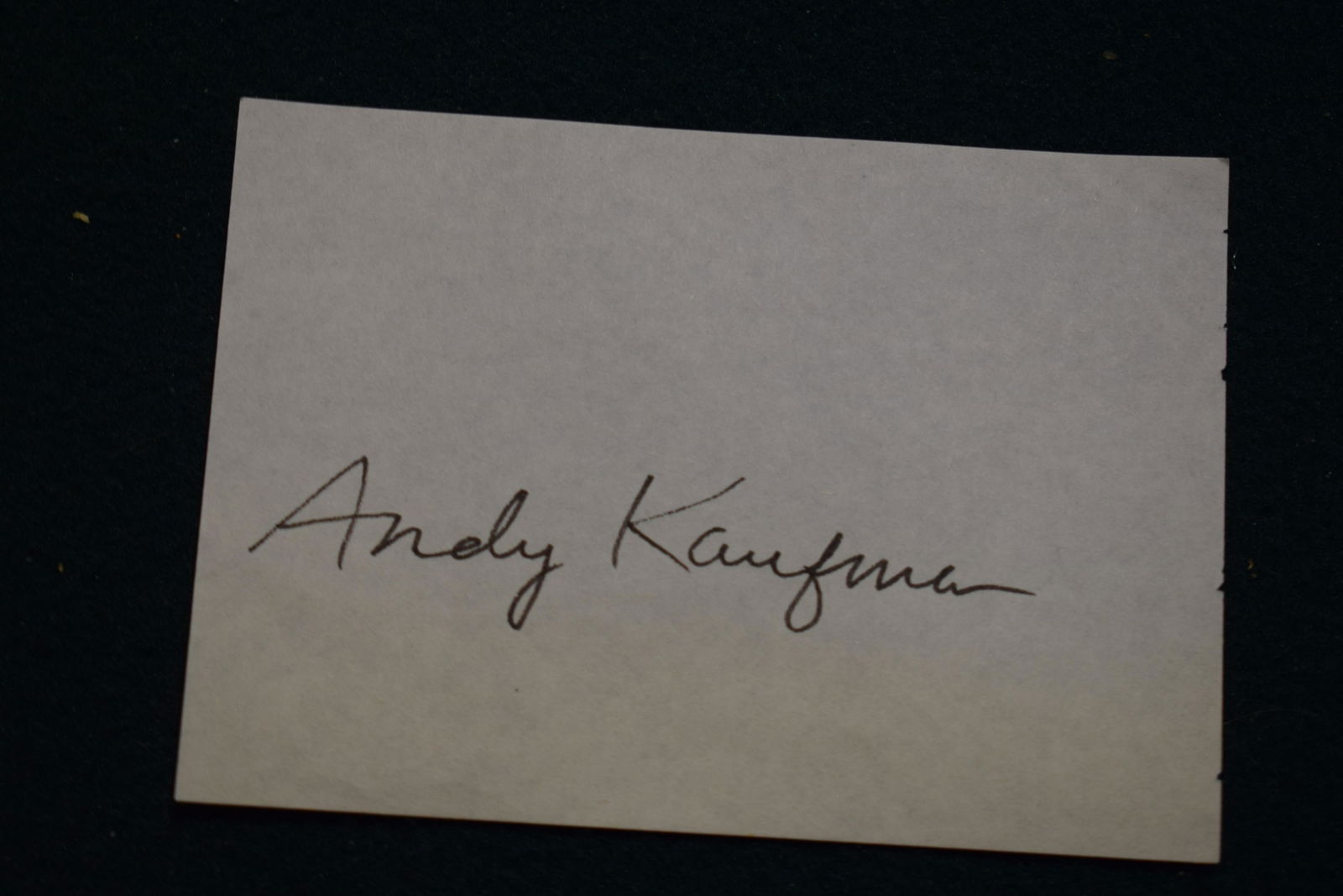 Andy Kaufman TAXI signed paper cut (1 of 1)