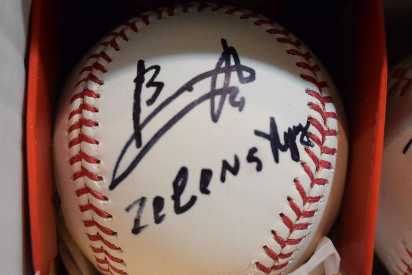 Ukrainian President Volodymyr Zelenskyy SIGNED baseball w COA (1 of 1)