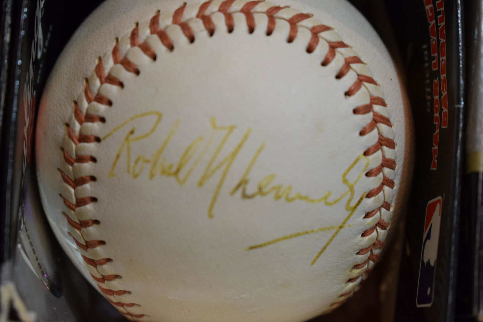 Robert Kennedy SIGNED baseball w COA (1 of 1)