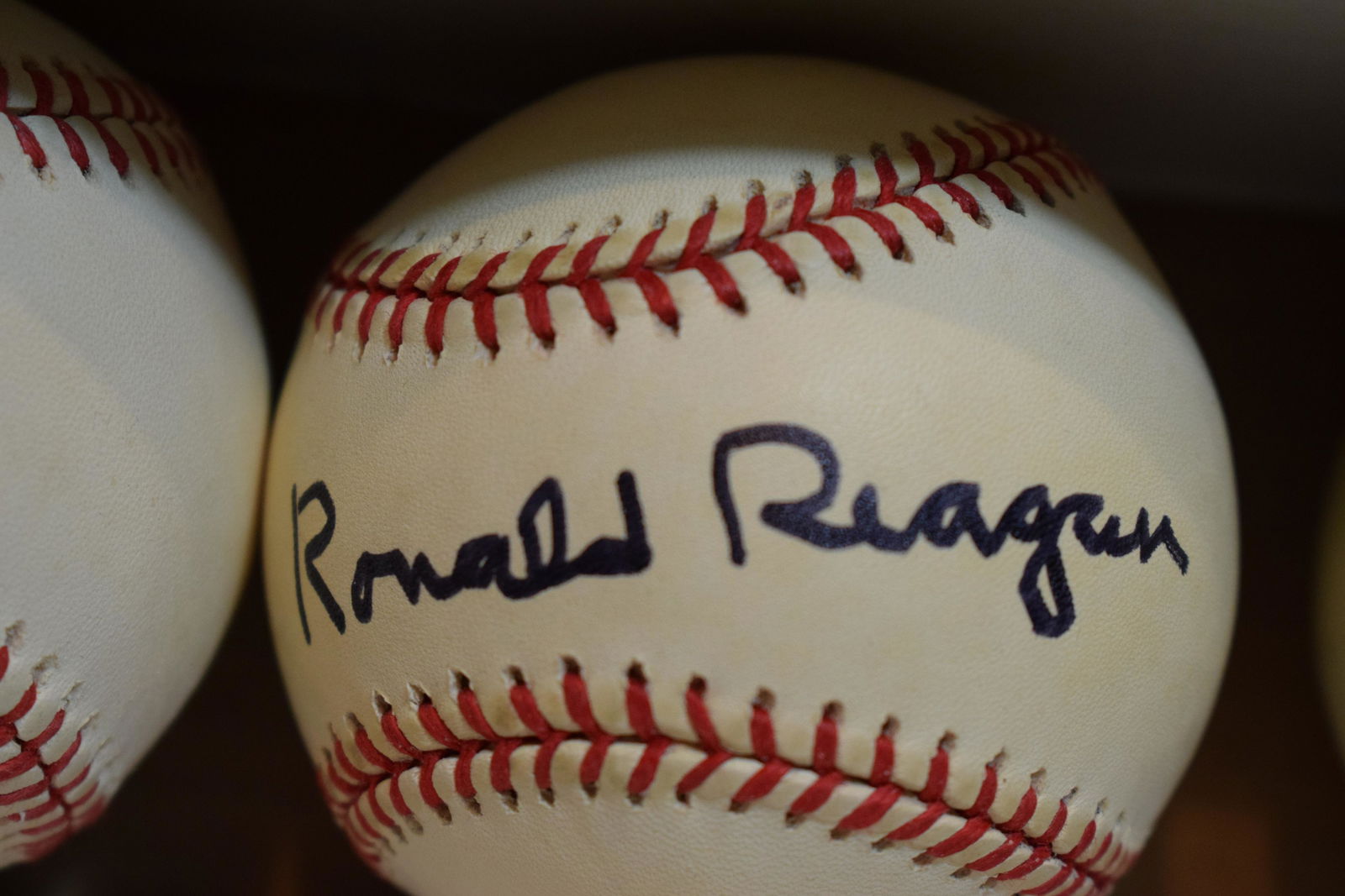 President Ronald Reagan SIGNED baseball w COA (1 of 1)