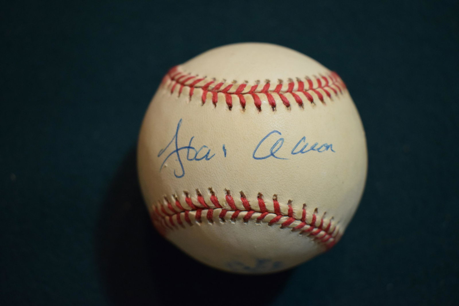 Hank Aaron signed baseball w JSA (1 of 1)