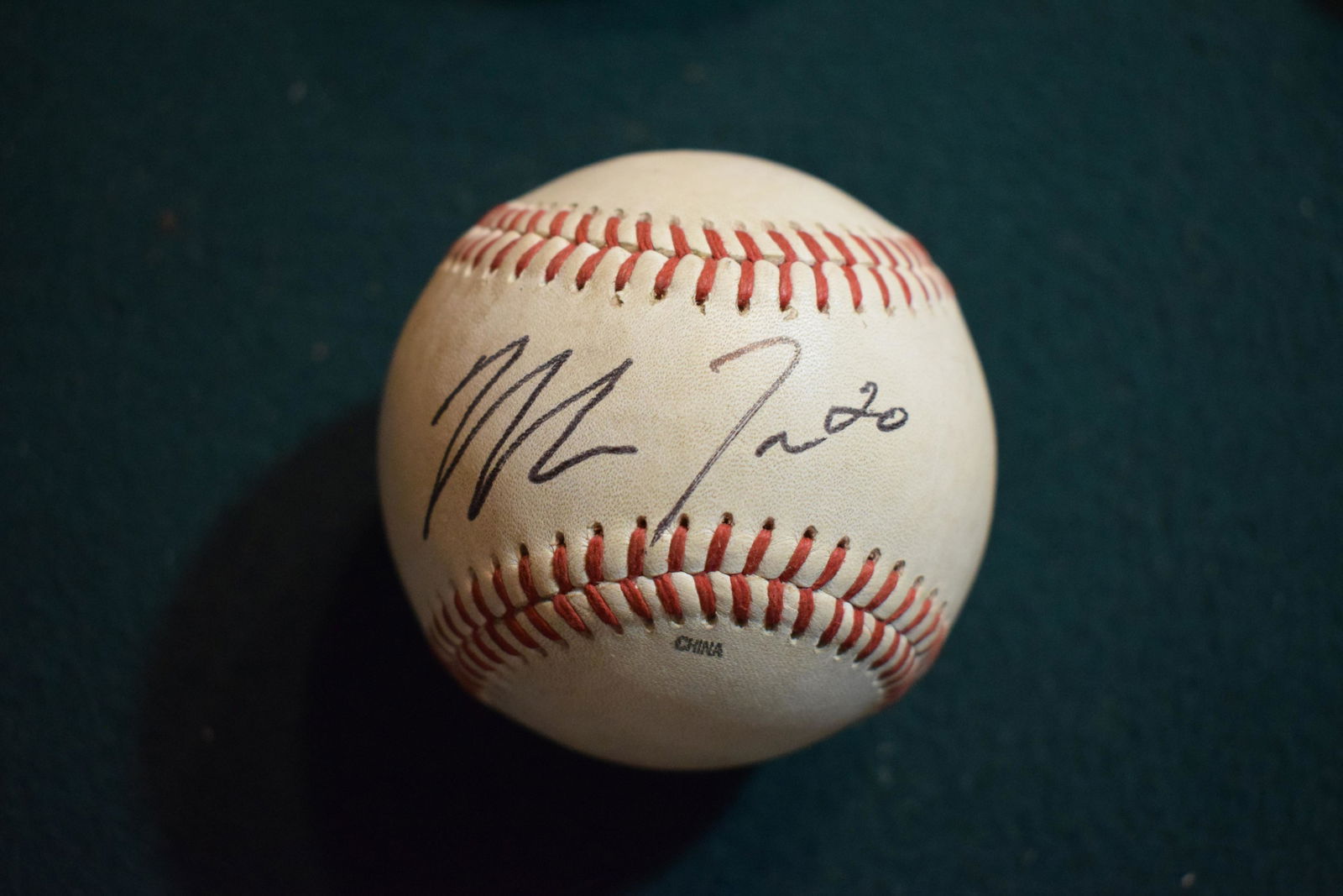 Mike Trout pre-rookie signed Mid-West league baseball w COA (1 of 1)