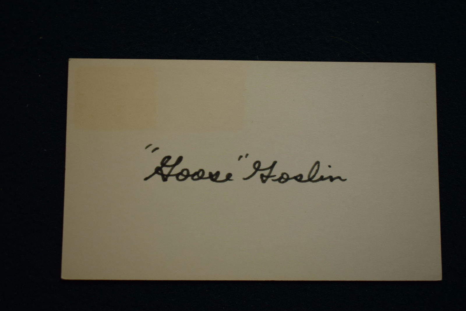 Goose Goslin HOF signed government postcard (1 of 1)