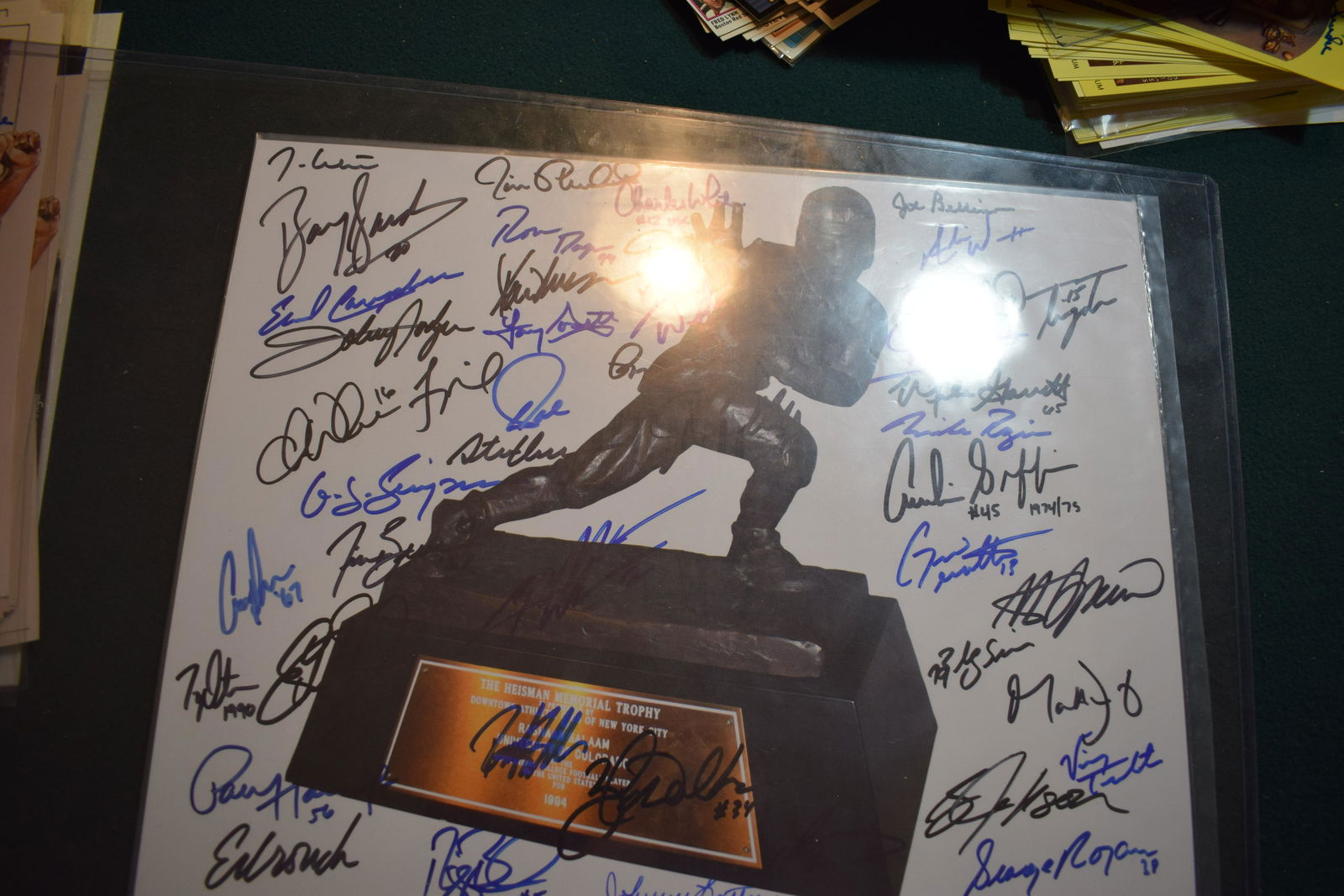 Heisman Trophy Winners signed 11x14 photo signed by 45 winners! Several deceased (1 of 1)