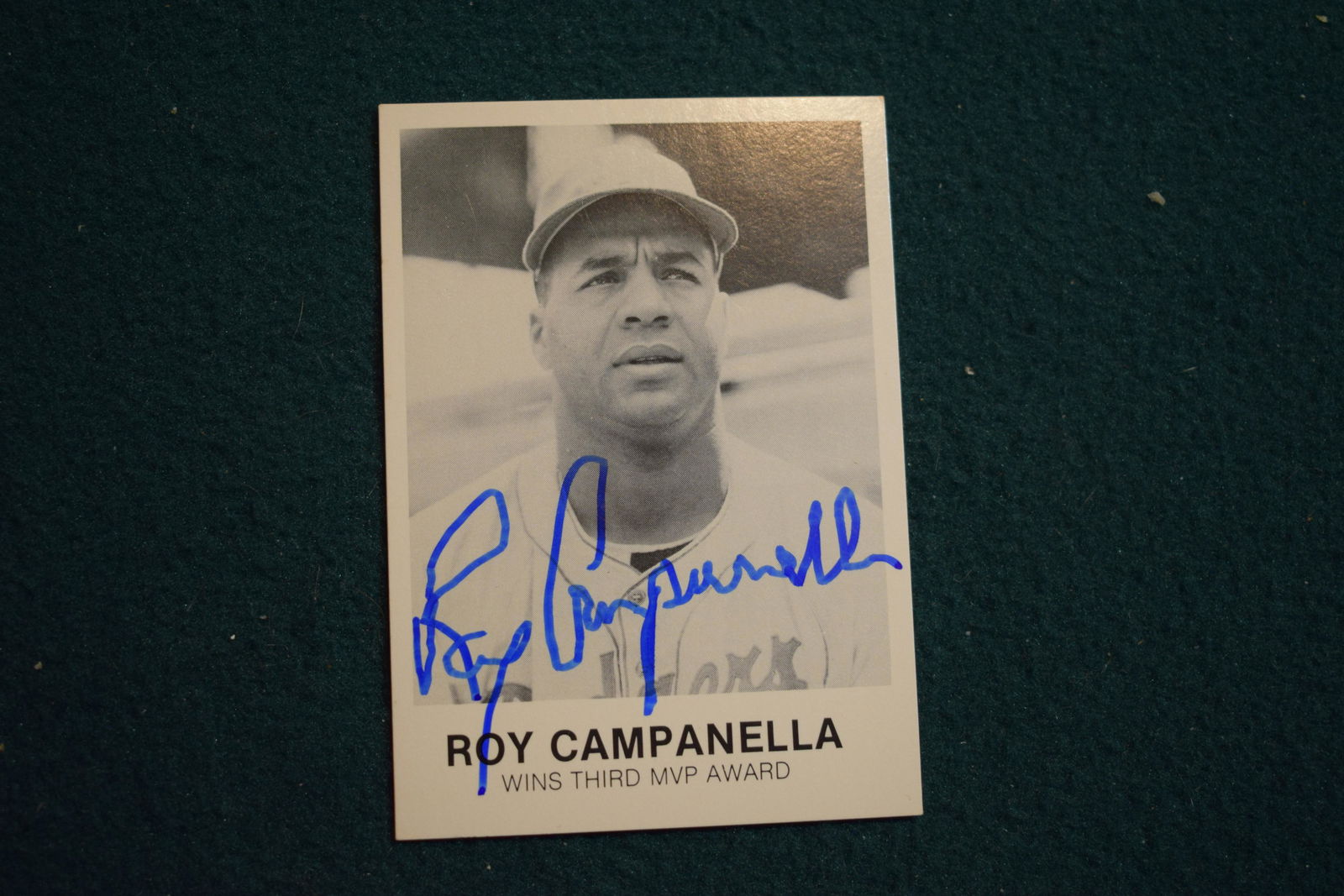 Roy Campanella signed baseball card (1 of 1)