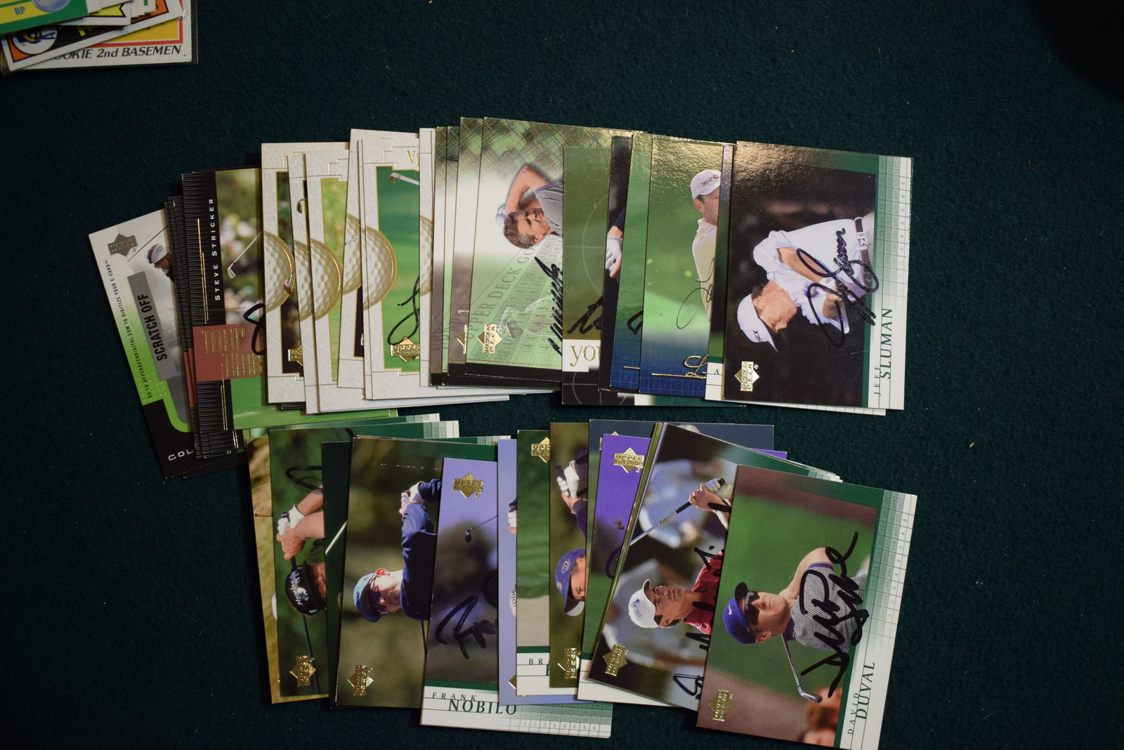 2001 Upper Deck golf signed card lot of 50 different (1 of 1)