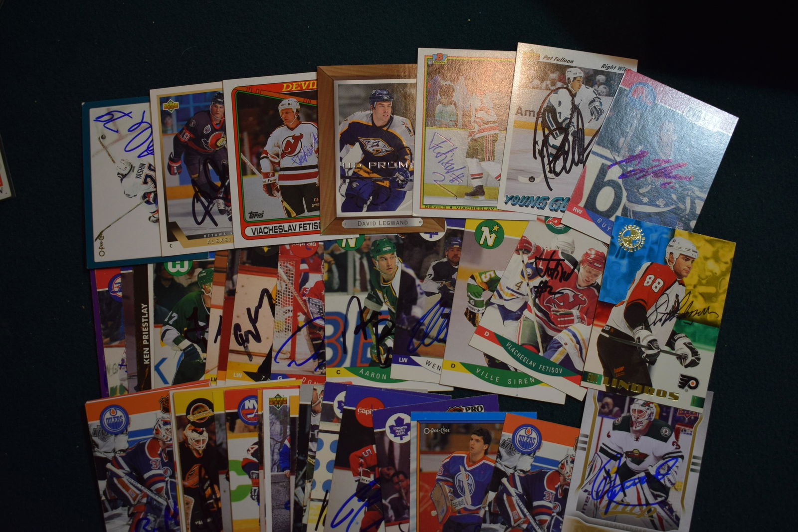 50 SIGNED NHL hockey cards lot (1 of 1)