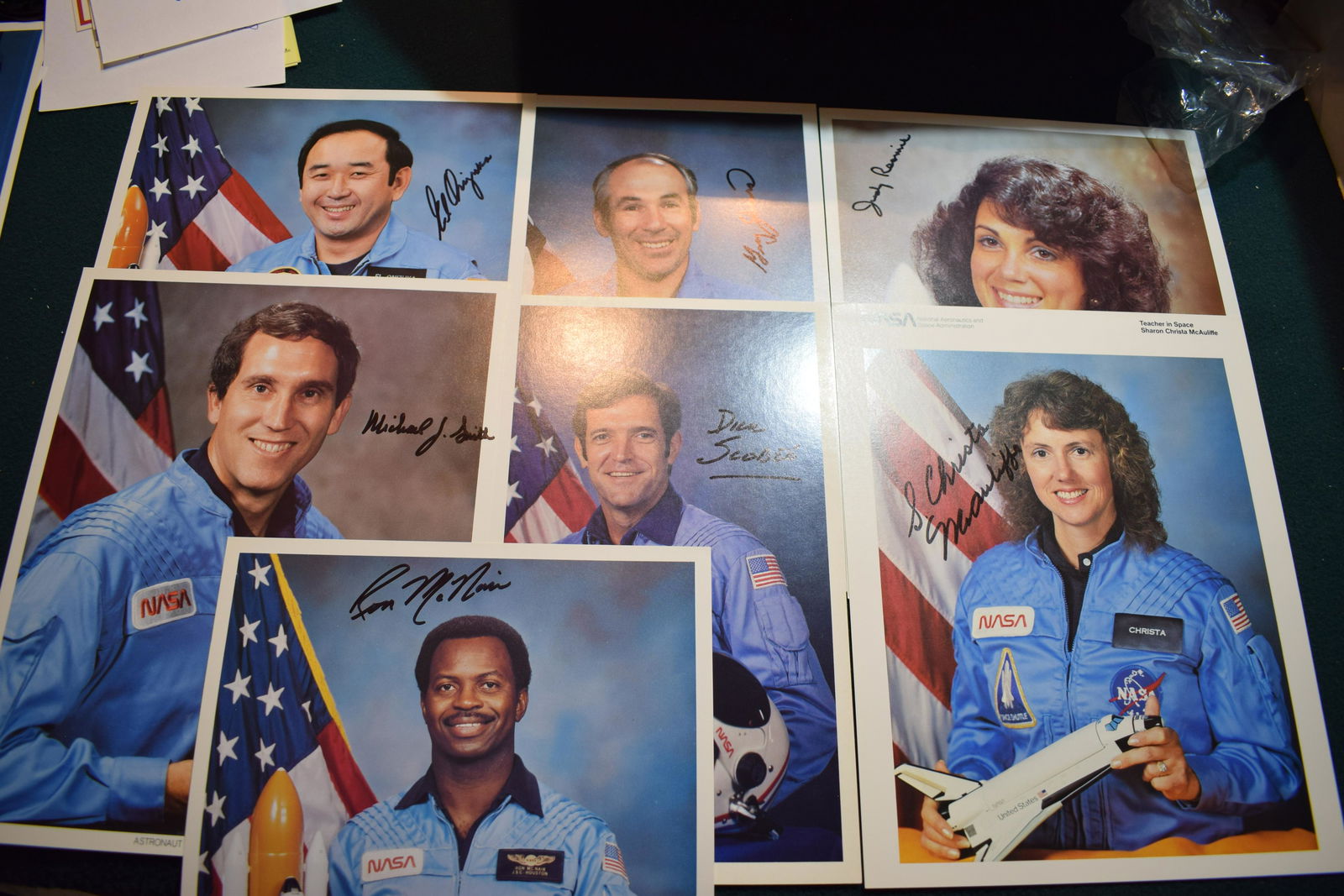 Challenger Shuttle crew signed Lithographs set of 7 members w COAs (1 of 1)