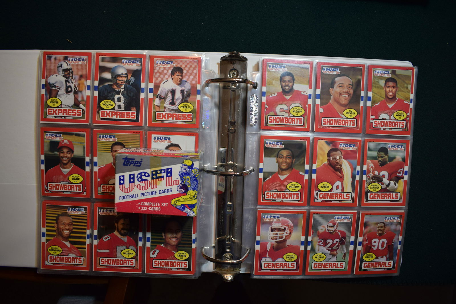 1985 USFL complete card set of 132 w box (1 of 1)