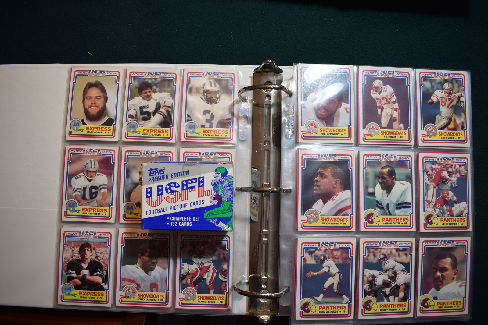 1984 USFL complete card set of 132 w box (1 of 1)