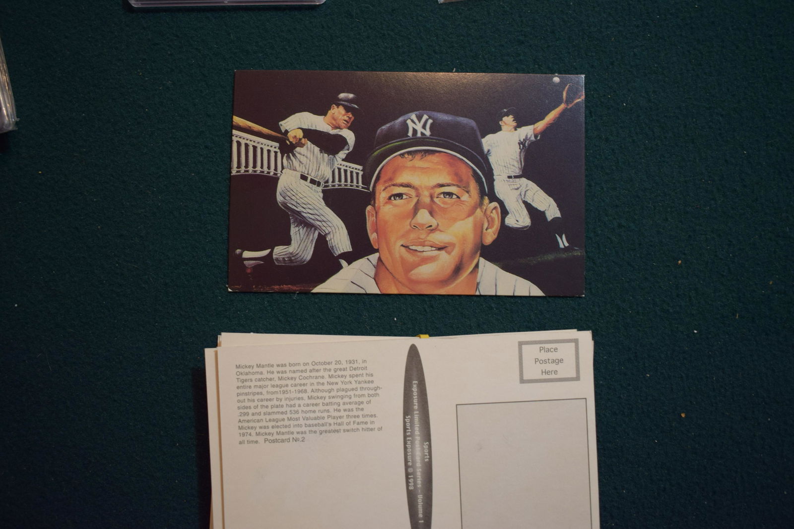 Mickey Mantle Sports Exposure postcards lot of 25 unused  (1 of 1)