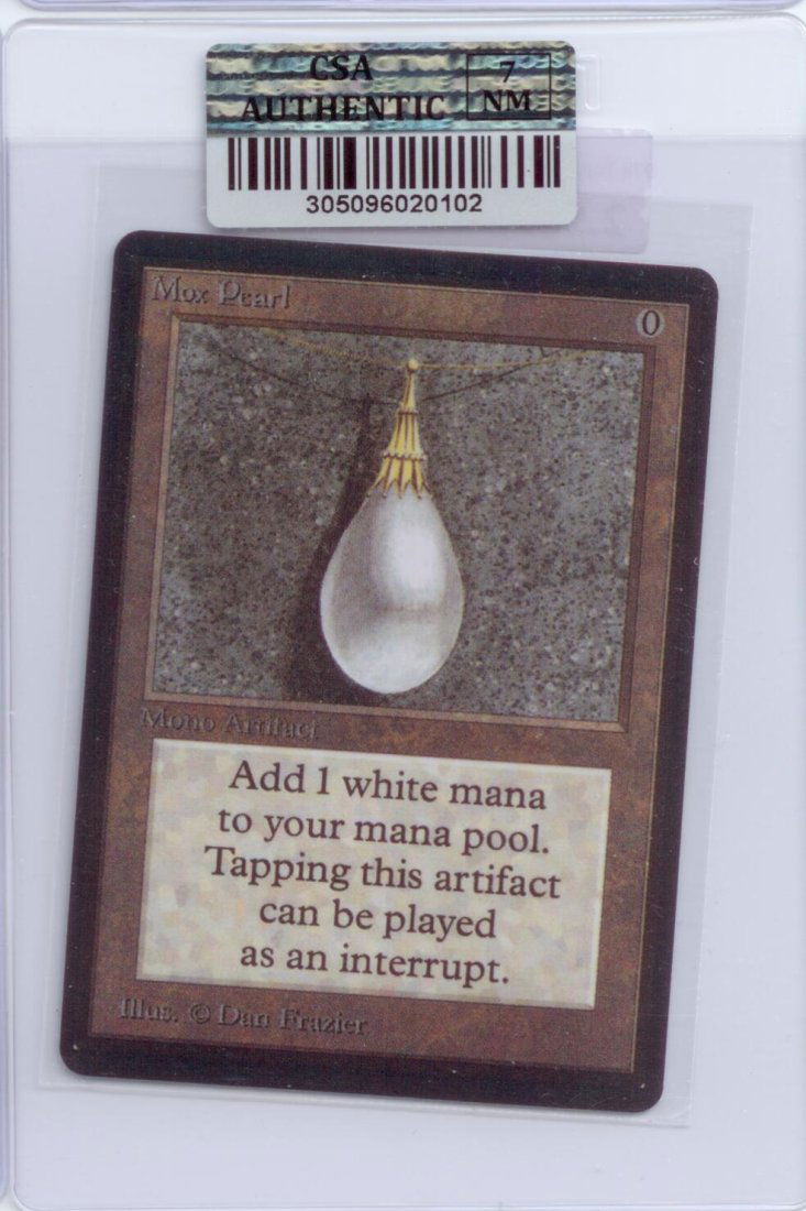 MTG: Beta Mox Pearl Magic the Gathering card POWER NINE. Graded 7 (1 of 2)