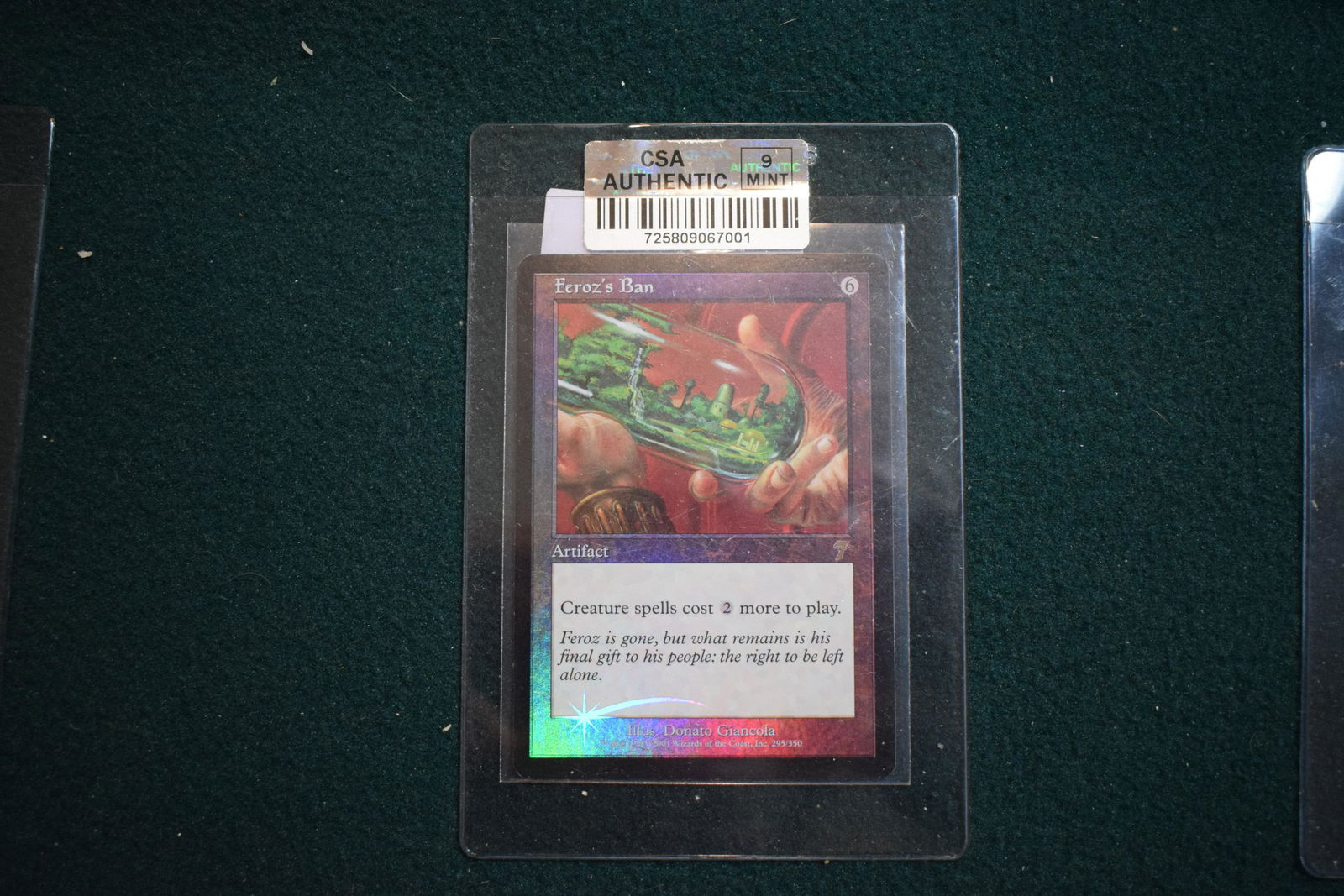 MTG: 7th Edition Foil Feroz's Ban Magic the Gathering card. Graded 9 (1 of 1)