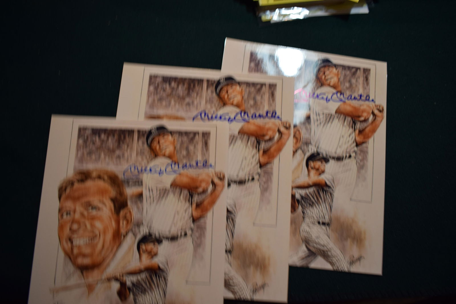 Mickey Mantle signed photos x3 (1 of 1)