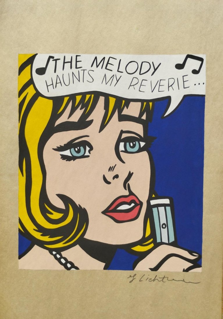 Roy Litchtenstein (1923 - 1997) Drawing, Style of (1 of 2)