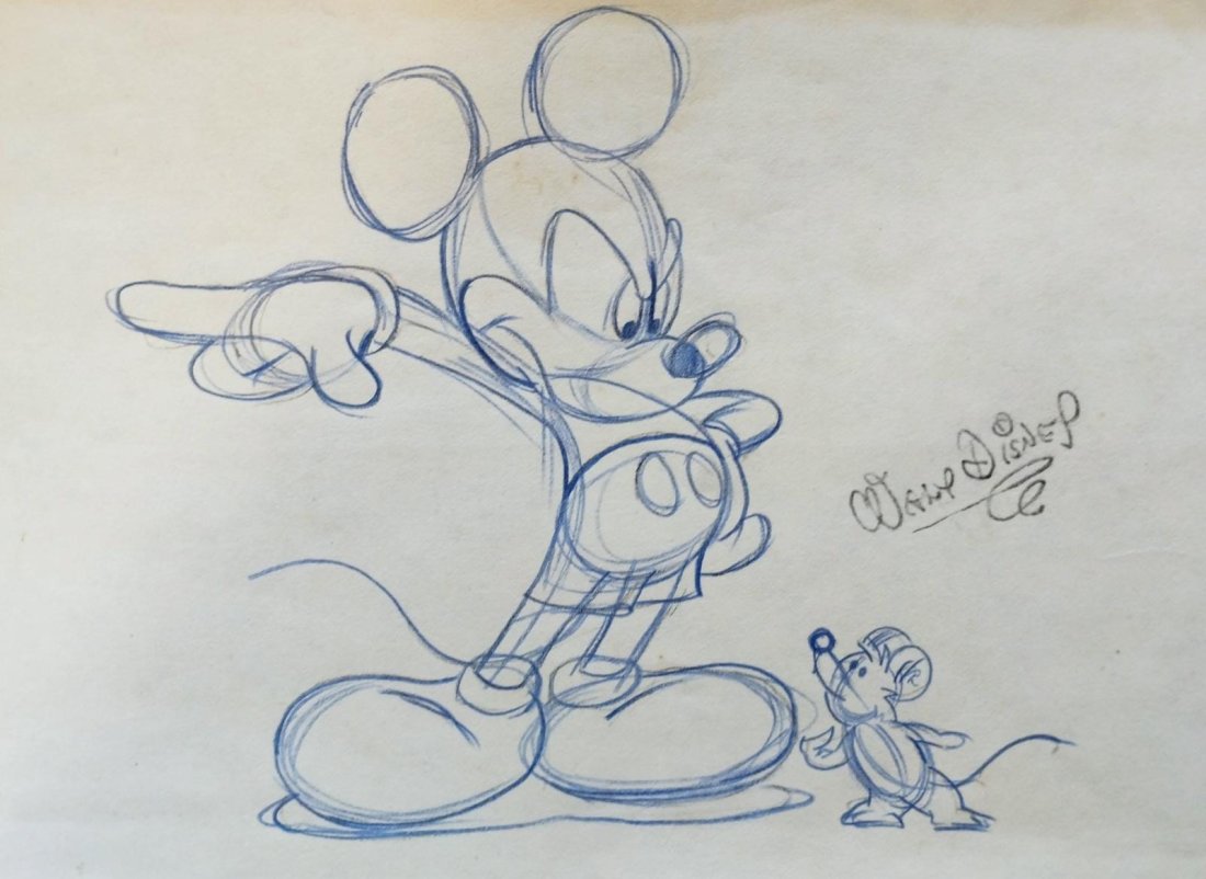 Walt Disney - Mickey Mouse Hand Draw (1 of 2)