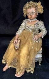 STUNNING ONE OF A KIND PORCELAIN GSR ARTIST DOLL NAMED "PRINCESS"