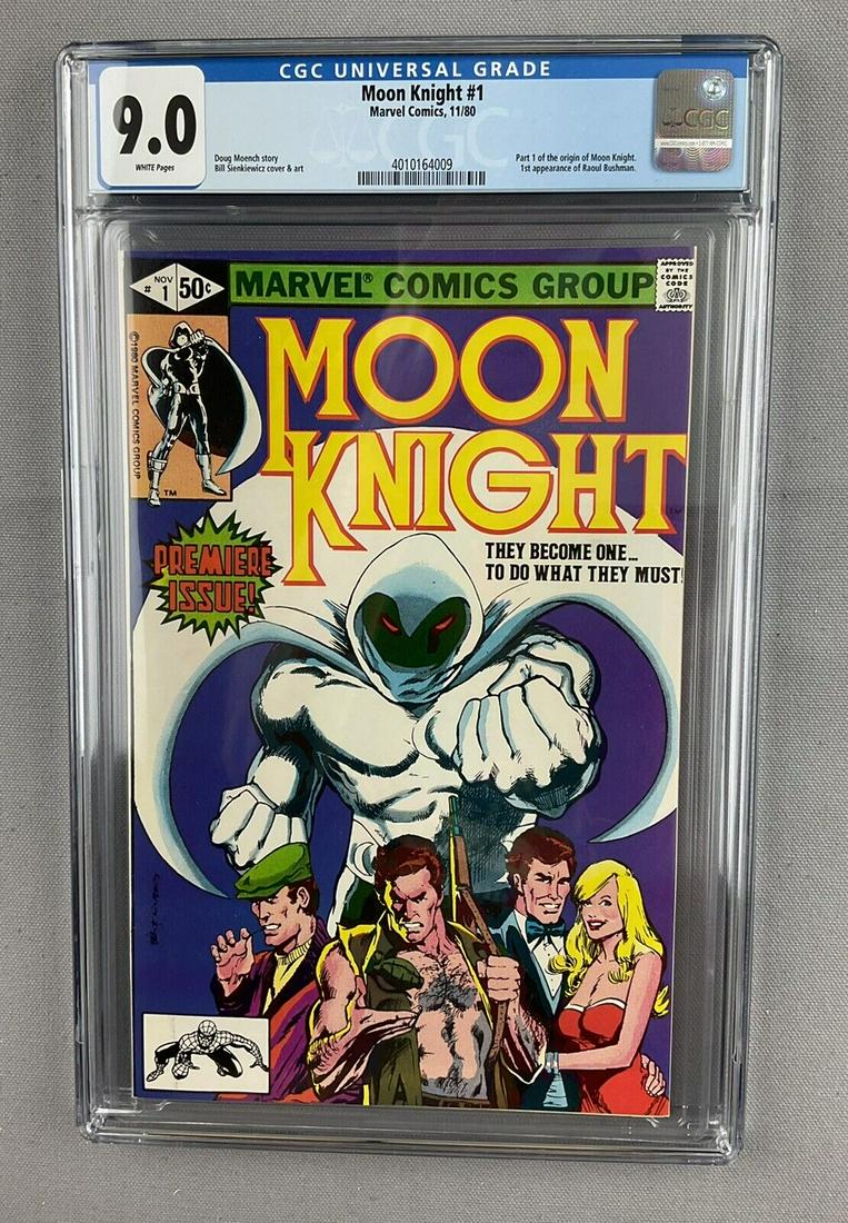 Vintage Moon Knight Comic Book Card Marvel Bushman (1 of 4)