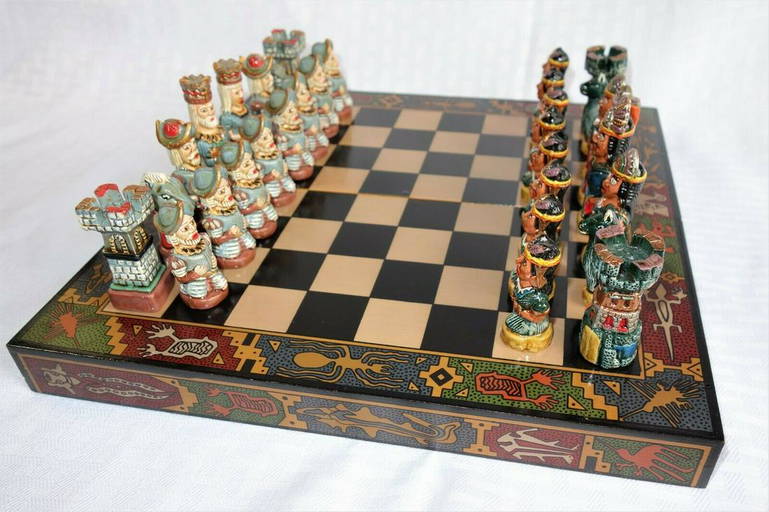 Resin Chess Pieces International Chess Figurines Retro Home Decor