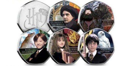 Set 5 Harry Potter Hogwarts Coins Collecting Rare (1 of 6)
