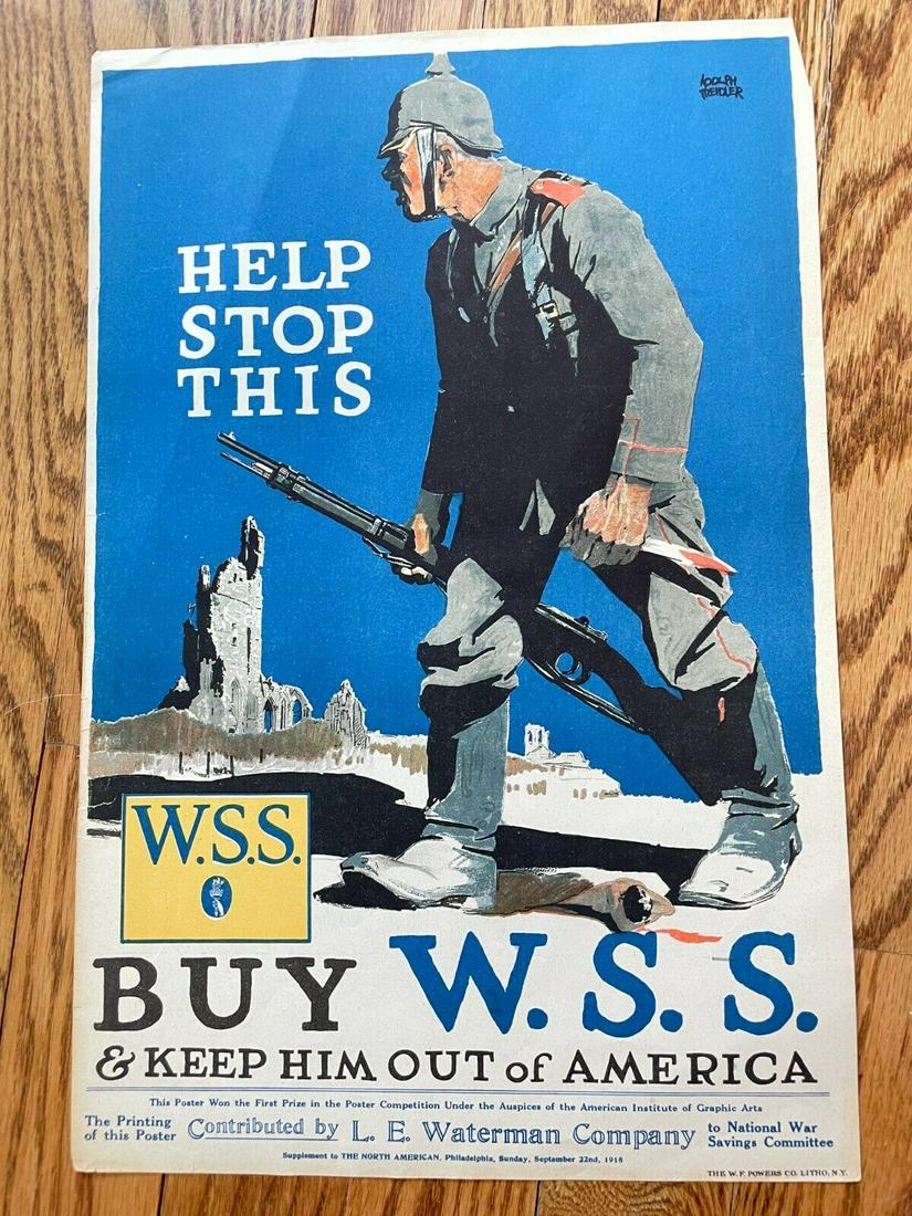 Vintage War WWI Poster Propaganda Retro Print (1 of 7)