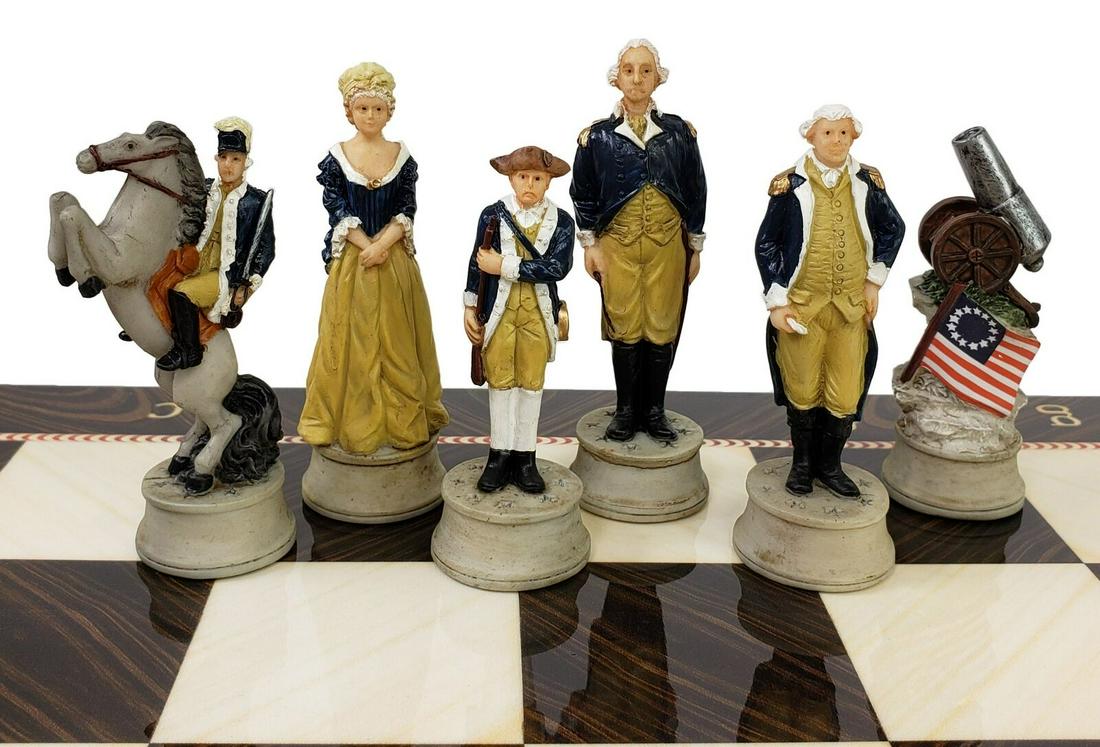 Rare Handcrafted Army Chess Set Soldiers Board Game (1 of 7)