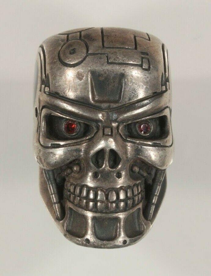 Gorgeous Silver Ring Ruby Stones Terminator Gift - 2