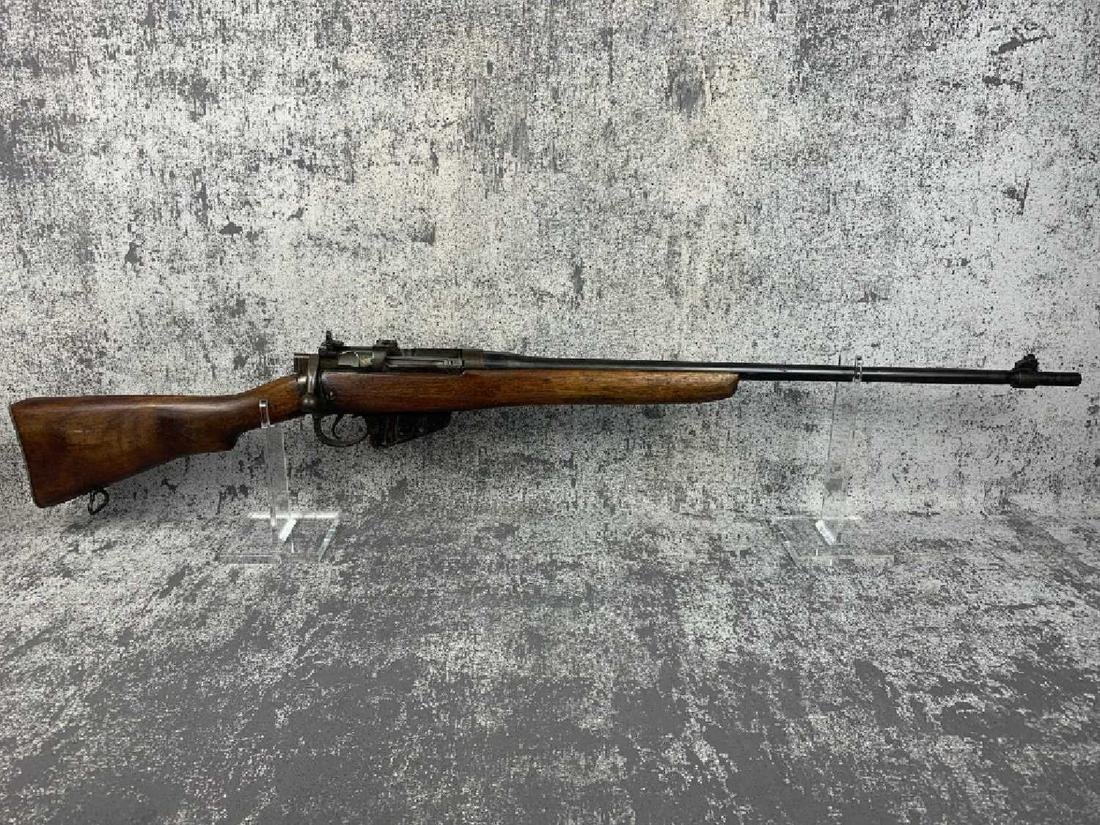 ENFIELD No4 NK I: This is a unique 303 due to US property stamp on receiver, has no importation marks. Please see photos. ENFIELD No4 NK I 303 BOLT 25 1/4" DARK 63C5763 VERY GOOD