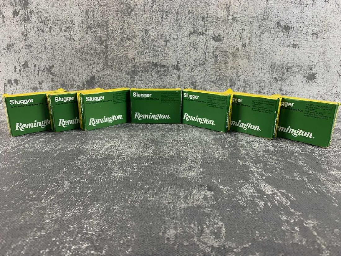 Remington Slugger: 35 Rds of 2 3/4'' 4/5 oz . Hollow point rifled slugs. Remington Slugger 16 ga