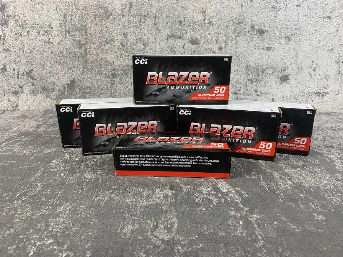 300 RDS 9 MM LUGER 115 GR: Blazer Ammo 50 Aluminum Case Centerfire CartridgesAs you see it. Good Luck!