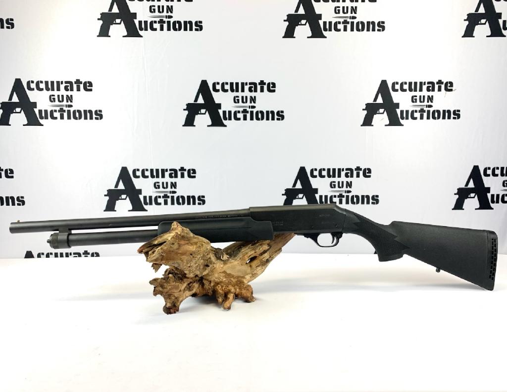 Harrington & Richardson Pardner Pump 12GA: Rubber buttplate, bead front sight, safety still functions, action bar lock works. Please see photos.
