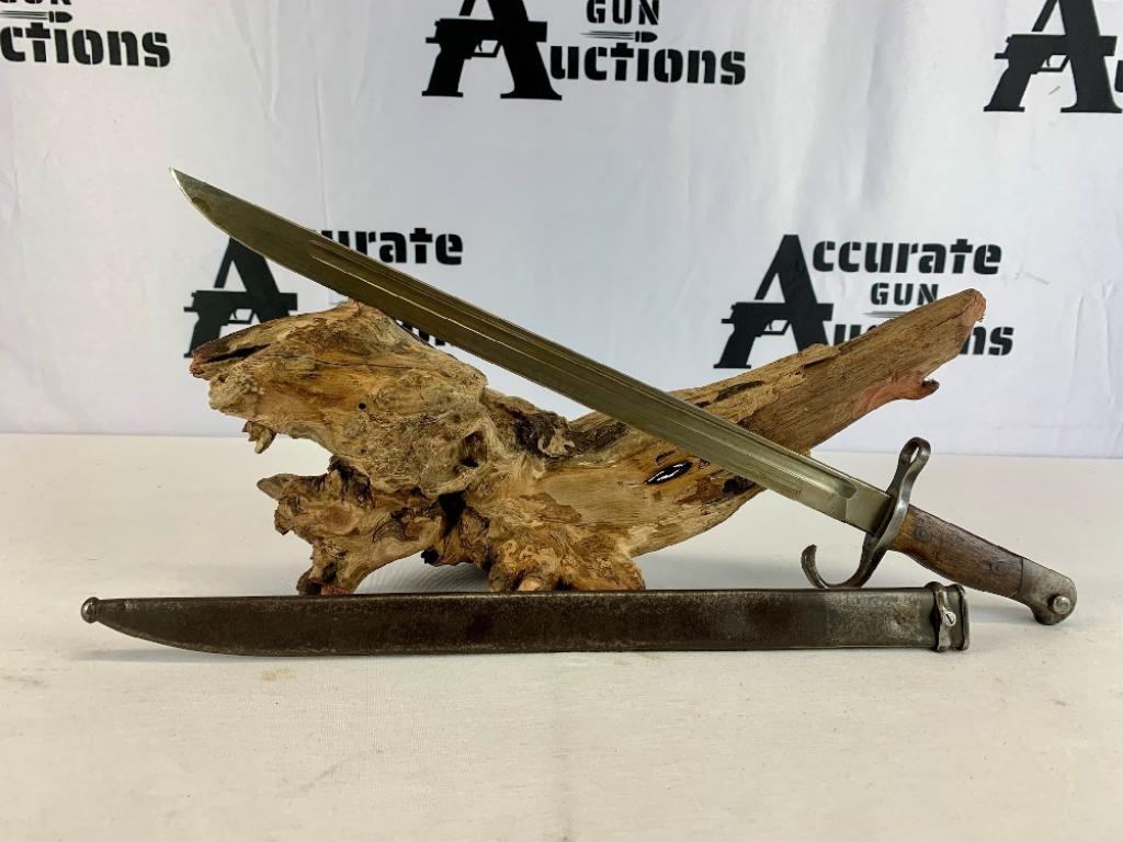 Japanese Type 30: The most common Japanese bayonet by far was the Type 30, which was used on most of the Japanese rifles from 1897 to 1945. It was even attached to light machine guns! The designation Type 30 comes from