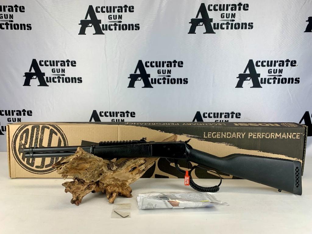 Rossi R92 .44 MAG: With an overall length of 33.7” this ideal truck or saddle rifle, the 16-inch barrel R92 Triple Black carbine is designed to resist the worst of elements. The stock and forend are wood painted w